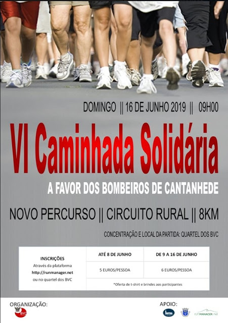 Caminha Solidária | Uma forma saudável de ajudar os Bombeiros de Cantanhede…
