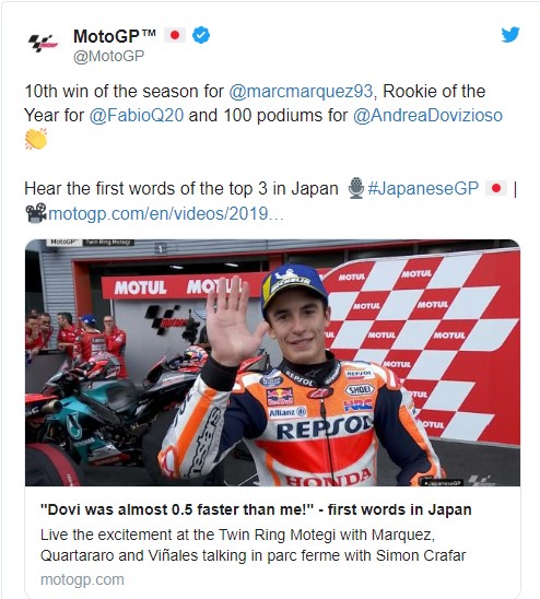 Desporto | Miguel Oliveira soma quatro pontos no GP do Japão