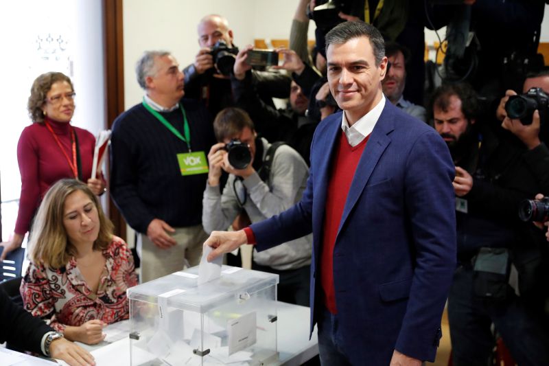 Mundo | Espanha: PSOE tem 120 deputados eleitos com 93,29% dos votos escrutinados