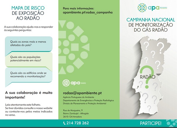 Associação Portuguesa do Ambiente promove “Campanha Nacional de Monitorização do Gás Radão”