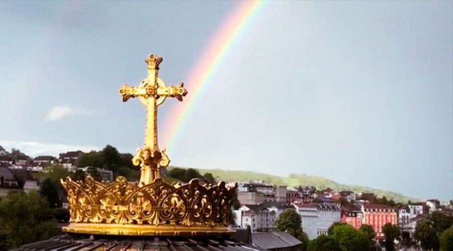 No Dia da Anunciação, o simbólico Arco-Íris surgido em Lourdes