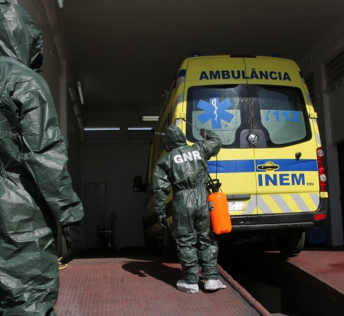 COVID-19: GNR descontaminou cerca de 1700 ambulâncias e 50 instalações