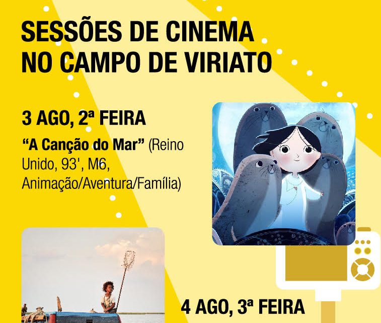 Começam hoje as sessões de cinema do Campo de Viriato