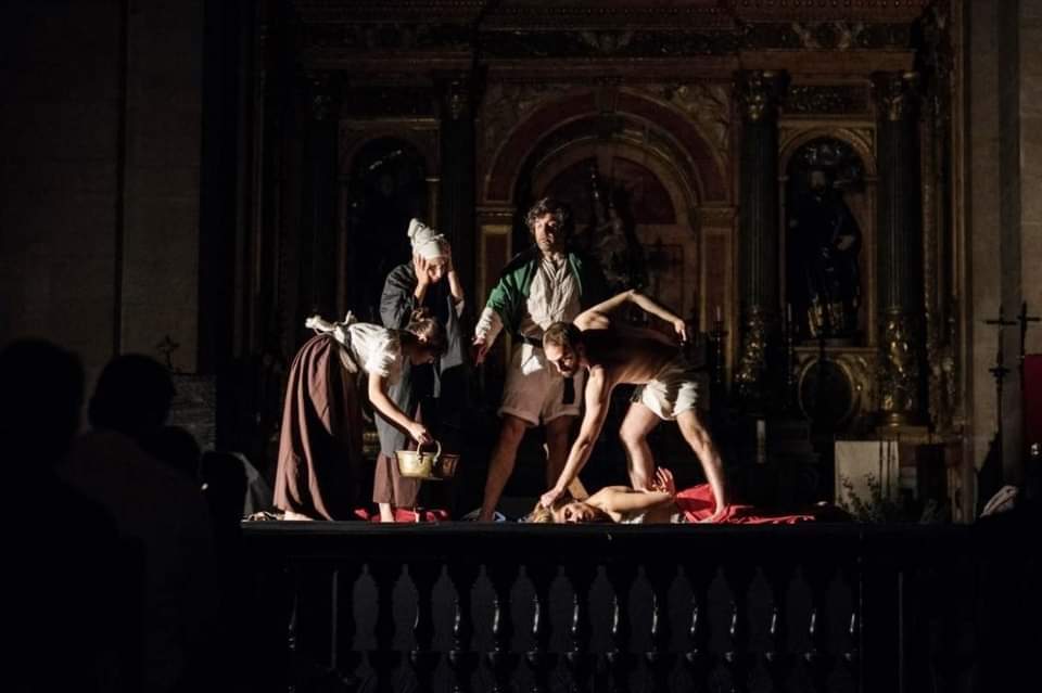 Quadros de Caravaggio ao vivo no Centro de Diálogo Intercultural de Leiria