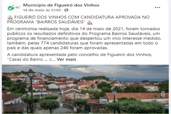 Programa Bairros saudáveis – Figueiró dos Vinhos