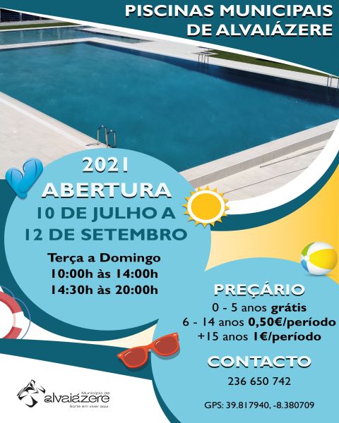 Abertura ao público da piscina municipal de Alvaiázere