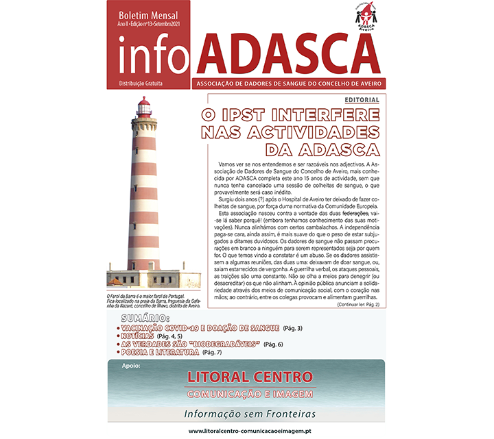 Boletim InfoADASCA, Edição nº. 13 de Setembro 2021