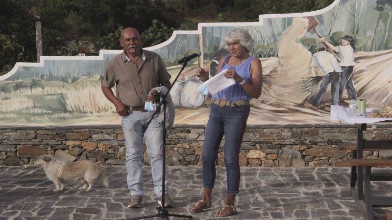 Proença-a-Nova | Novo mural de Silvia Mathys e Cavalheiro Cardoso inaugurado nas Cimadas