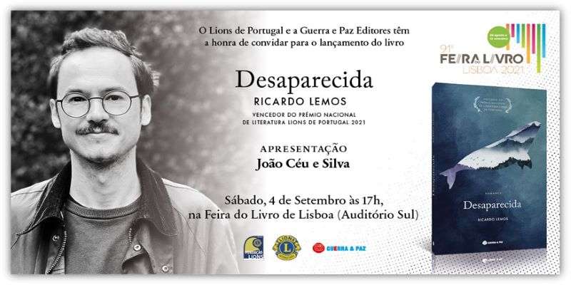 Livro vencedor do Prémio Revelação Literária UCCLA-CMLisboa 2021 terá apresentação oficial na 91ª Feira do Livro de Lisboa