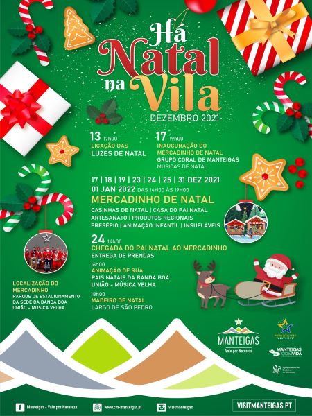 Há Natal na Vila – Manteigas 2021 – Mercadinho de Natal