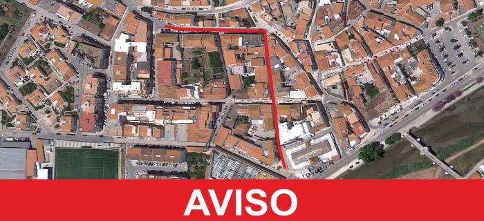 RUA FRANCISCO PABLOS EM SILVES COM CORTE DE TRÂNSITO NO DIA 2 DE MARÇO ENTRE AS 14H00 E AS 17H00