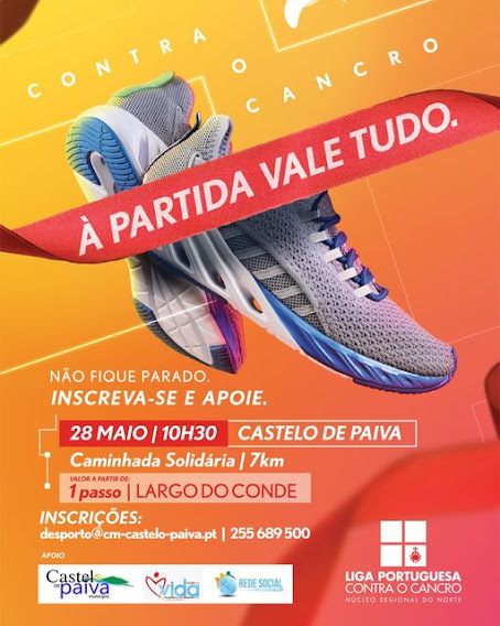 3ª Corrida Para a Vida realiza-se em Castelo de Paiva. Iniciativa Solidária com Caminhada e Aula de Zumba