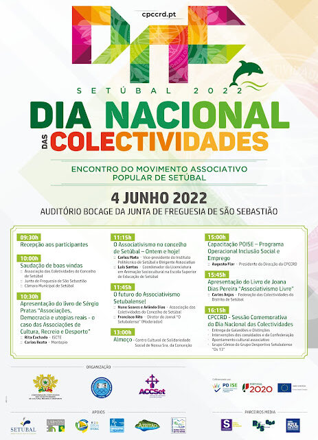 As comemorações do Dia Nacional das Colectividades vão decorrer em Setúbal em 4 de Junho