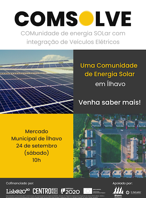 Sessão Pública do COMSOLVE – Uma Comunidade de Energia Solar em Ílhavo