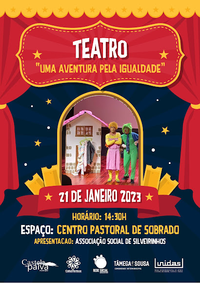 “Uma aventura para igualdade”: Estrutura de Atendimento “ Cataventos “ Promove Teatro em Castelo de Paiva