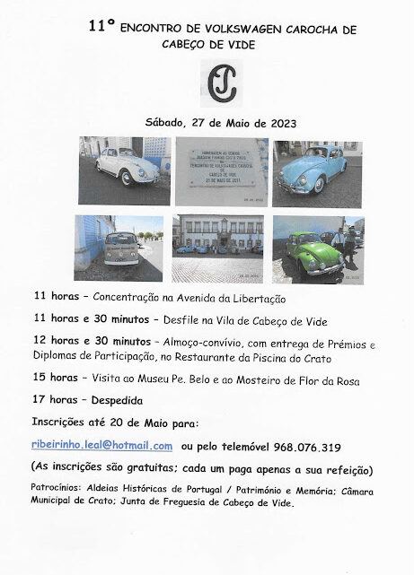 XI Encontro de Volkswagen Carocha de Cabeço de Vide.
