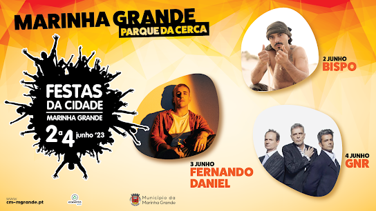 BISPO, FERNANDO DANIEL E GNR NAS FESTAS DA CIDADE DA MARINHA GRANDE