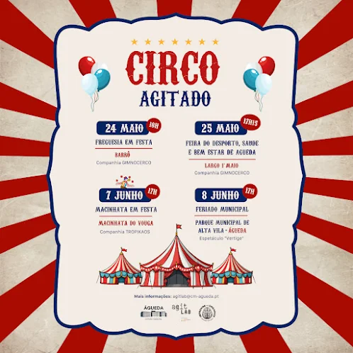 Câmara de Águeda promove CircoAGITado em vários espaços do concelho