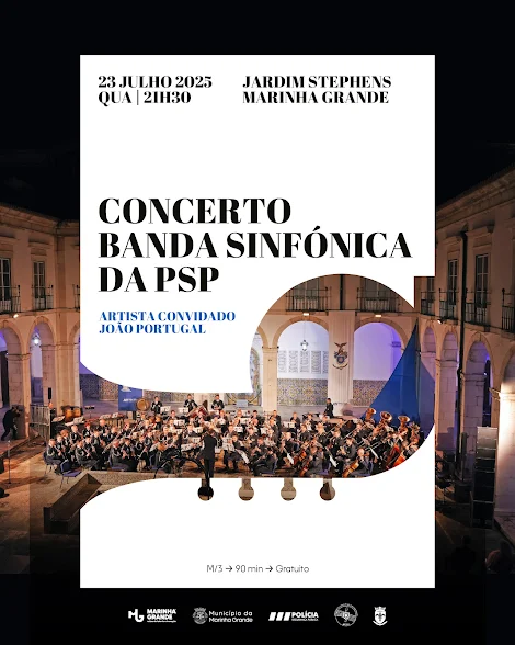 Marinha Grande | BANDA SINFÓNICA DA PSP ATUA NO JARDIM STEPHENS