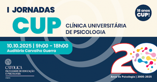 Para assistir a 10 de outubro, na Faculdade de Educação e Psicologia da Universidade Católica. Psicoterapia e intervenção clínica ao longo da vida em debate na Universidade Católica