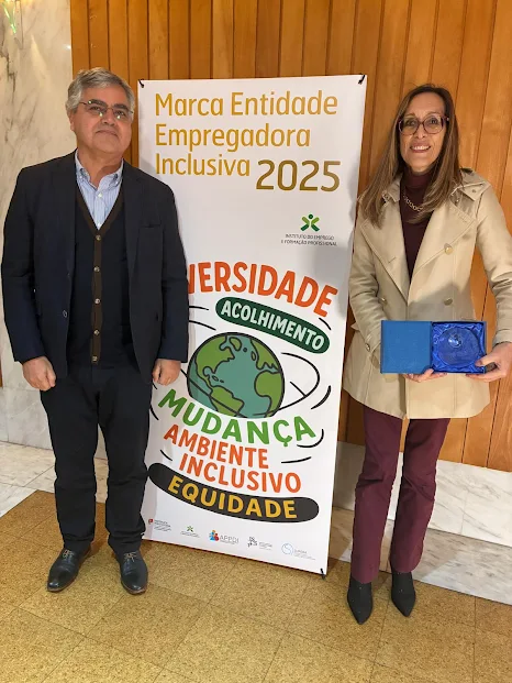 O galardão foi entregue ontem, 26 de novembro. Município de Cantanhede distinguido com marca Entidade Empregadora Inclusiva