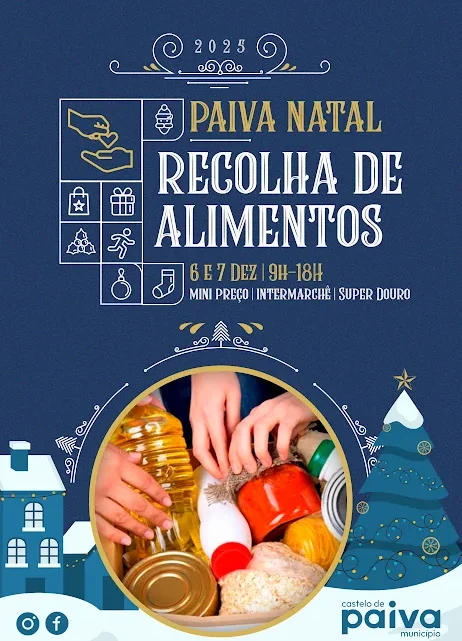 No próximo fim de semana. REDE SOCIAL DE CASTELO DE PAIVA PROMOVE RECOLHA DE BENS ALIMENTARES