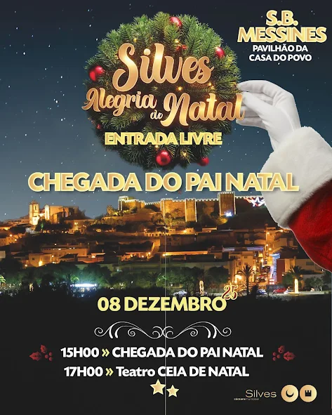 O PAI NATAL ESTÁ A CAMINHO DE SÃO BARTOLOMEU DE MESSINES