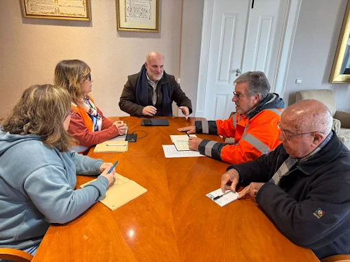 LÍDER DA ESTRUTURA DE MISSÃO REÚNE COM EXECUTIVO DA MARINHA GRANDE