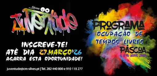 Silves | ESTÃO ABERTAS, ATÉ 27 DE MARÇO, AS INSCRIÇÕES PARA PROGRAMA DE OCUPAÇÃO DE TEMPOS LIVRES JUVENTUDE – PÁSCOA