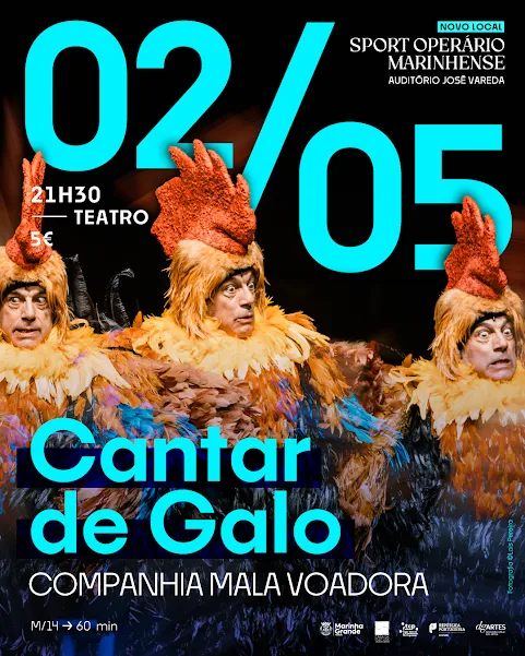 Marinha Grande | “CANTAR DE GALO” NA PROGRAMAÇÃO DO TEATRO STEPHENS