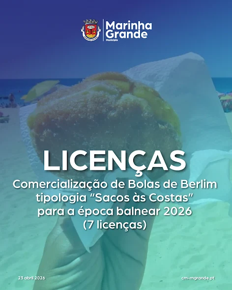 SORTEIO PARA ATRIBUIÇÃO DE LICENÇAS DE VENDA AMBULANTE DE BOLAS DE BERLIM NAS PRAIAS EM 2026