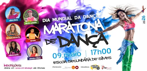 MUNICÍPIO DE SILVES PROMOVE EDIÇÃO DE MARATONA DE DANÇA A 9 DE MAIO