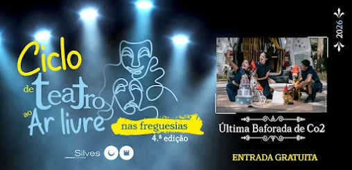CICLO DE TEATRO AO AR LIVRE LEVA “A ÚLTIMA BAFORADA DE CO2” ÀS FREGUESIAS DO CONCELHO DE SILVES
