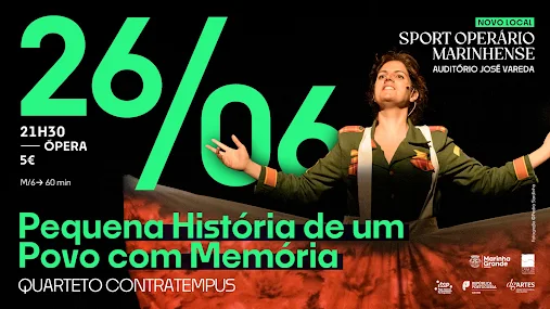 “PEQUENA HISTÓRIA DE UM POVO COM MEMÓRIA” SOBE A PALCO NA MARINHA GRANDE