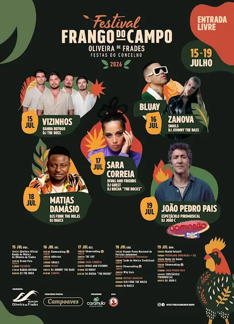 Festival Frango do Campo regressa a Oliveira de Frades de 15 a 19 de julho
