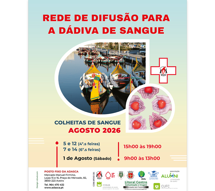 REDE DE DIFUSÃO PARA A DÁDIVA DE SANGUE – é o lema para o ano 2026.