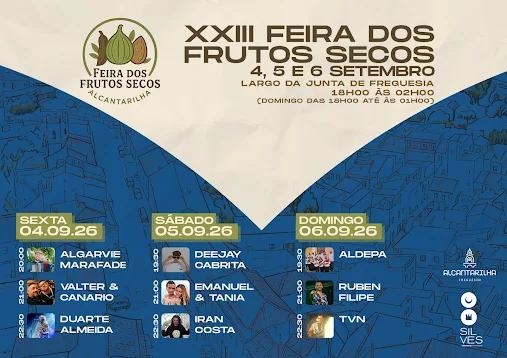 Silves | 23.ª EDIÇÃO DA FEIRA DOS FRUTOS SECOS REGRESSA A ALCANTARILHA DE 4 A 6 DE SETEMBRO