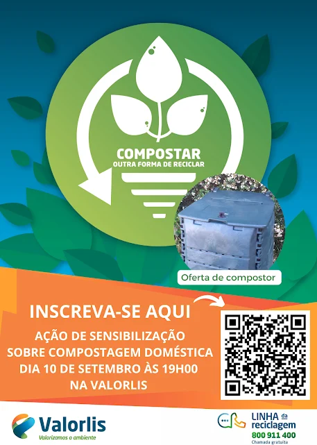 VALORLIS PROMOVE SENSIBILIZAÇÃO SOBRE COMPOSTAGEM DOMÉSTICA COM OFERTA DE COMPOSTOR