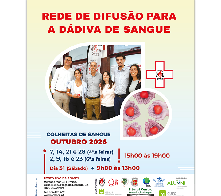 REDE DE DIFUSÃO PARA A DÁDIVA DE SANGUE – é o lema para o ano 2026.