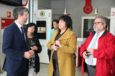 Cantanhede | Acompanhado pela presidente da Câmara Municipal Secretário da Modernização Administrativa visitou Loja do Cidadão