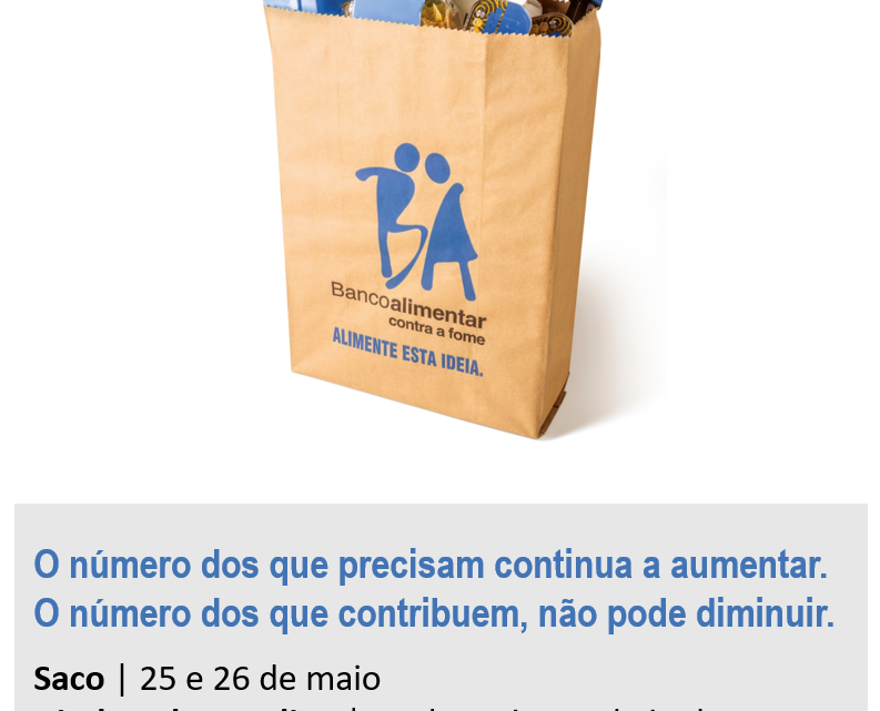 Nacional | O Banco Alimentar conta consigo! Contribua com alimentos online até 2 de junho