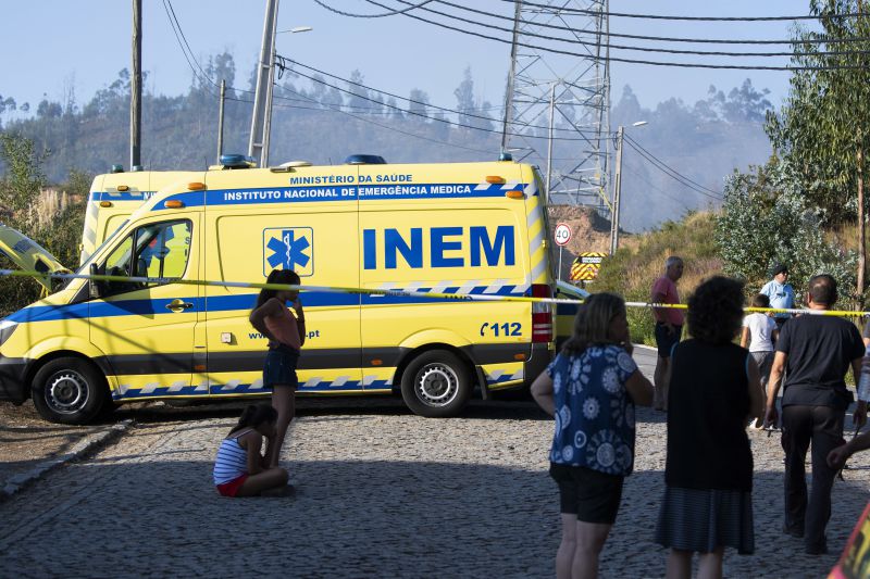 Norte | Helicóptero que caiu em Valongo ficou “completamente tomado pelas chamas”