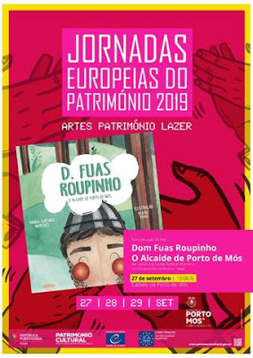 Porto de Mós | Jornadas Europeias do Património 2019 – Apresentação do livro “Dom Fuas Roupinho, O Alcaide de Porto de Mós”
