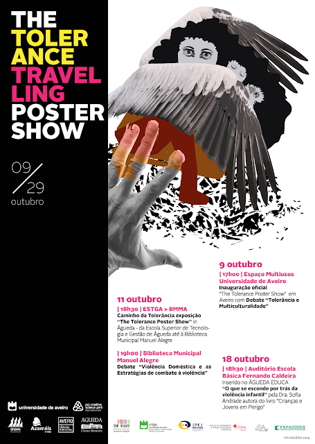 Cultura | A Câmara Municipal de Águeda promove, de 9 a 29 de outubro, um evento sobre a tolerância, com o sub-tema da violência doméstica.