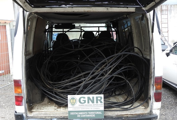 GNR | Dois detidos em flagrante por furtar cobre em Cantanhede