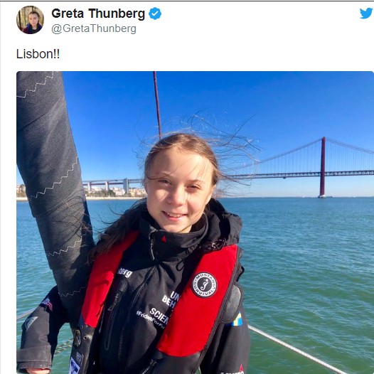 Greta Thunberg chegou a Lisboa: “As pessoas subestimam a força das crianças zangadas”