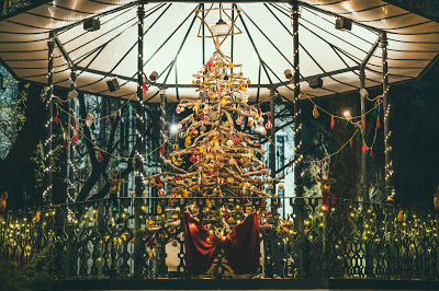 Caldas da Rainha: decoração com enfeites em tricot e árvore de galhos está a deixar todos de queixo caído!