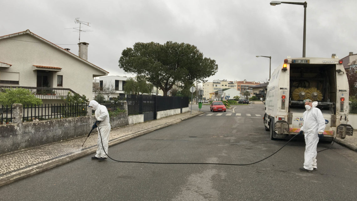 Desde 18 de março, está em curso a desinfeção de zonas de maior afluência do Município de Cantanhede