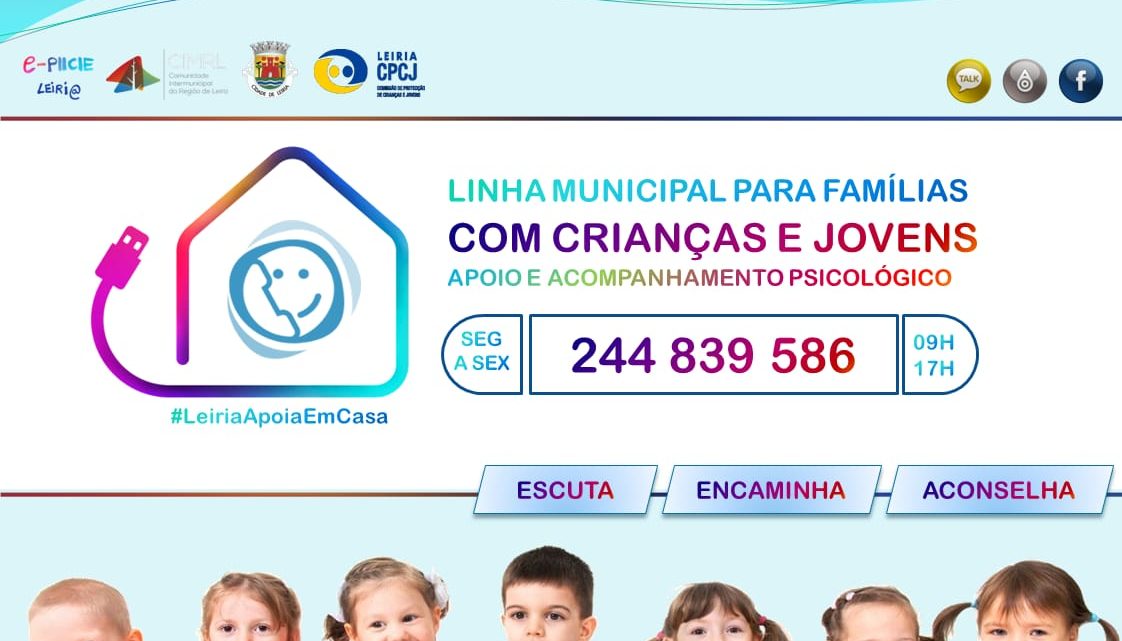#LeiriaApoiaEmCasa – Linha de apoio psicológico para crianças e jovens