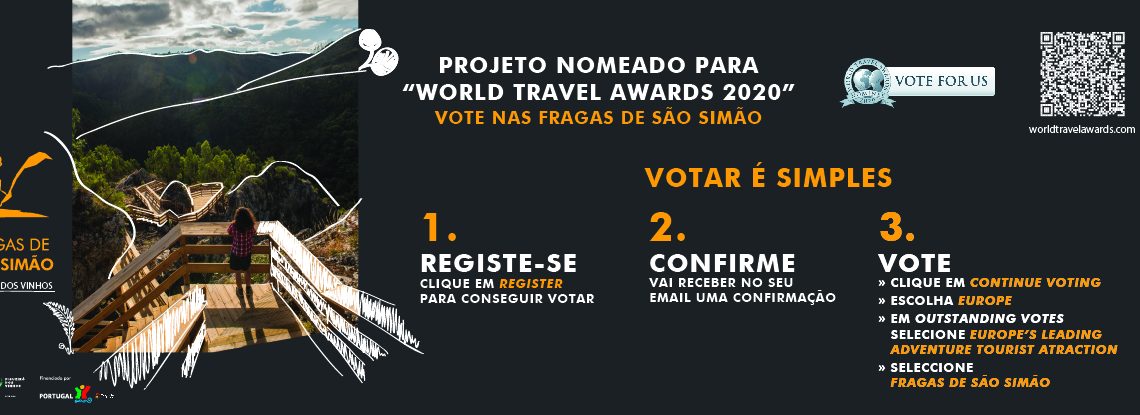 Projeto “Fragas de São Simão” nomeado para o World Travel Awards – VOTAR É SIMPLES, VOTE ATÉ 17 DE AGOSTO